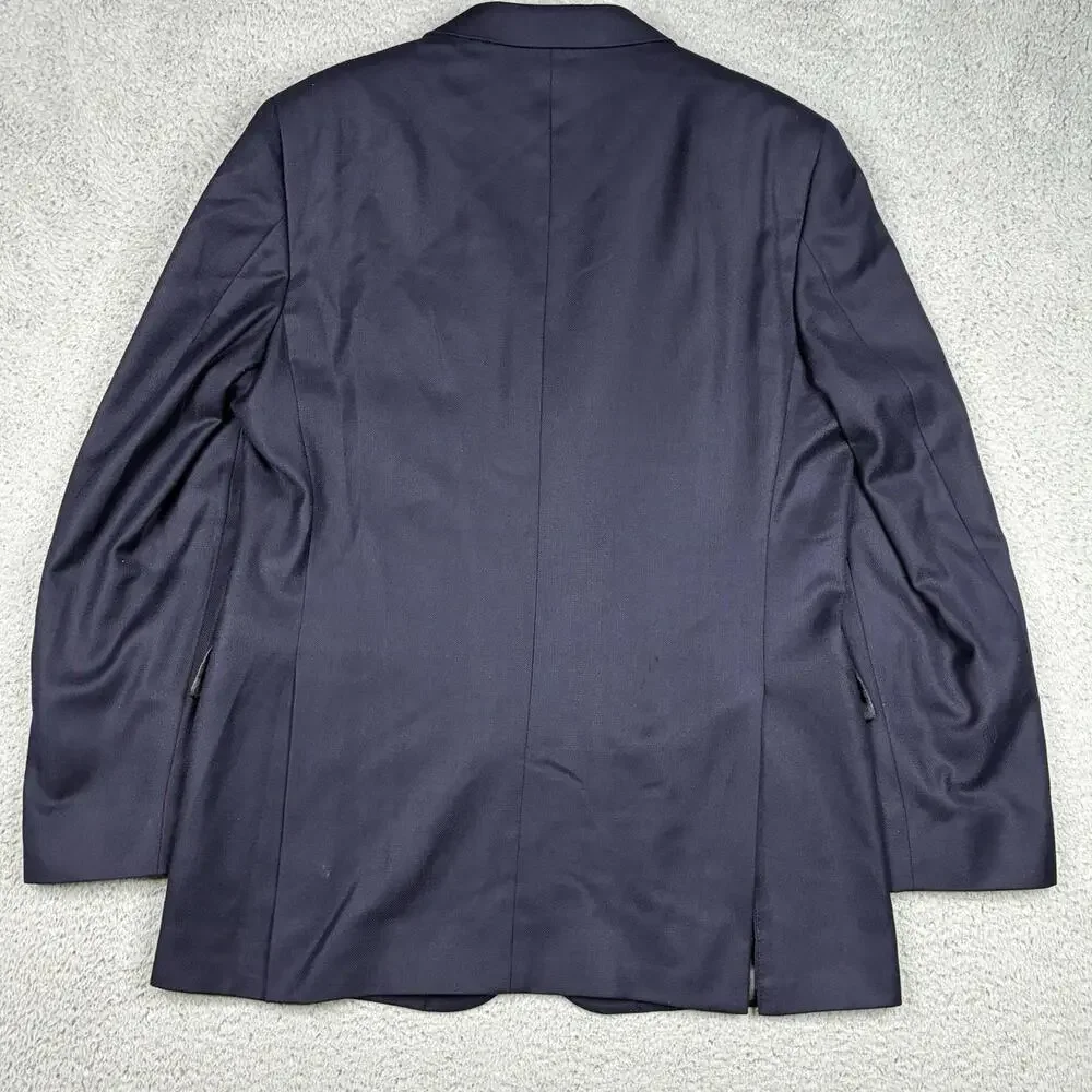 Joseph Abboud 42L Men’s Blue Wool Blazer Sport Coat Loro Piana Fabric - Picture 8 of 8